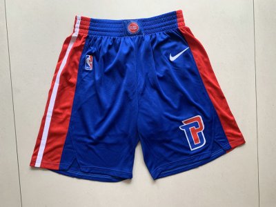 NBA Detroit Pistons shorts Bleu